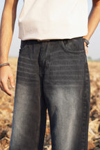 Charcoal Drift - Straight Fit Jeans