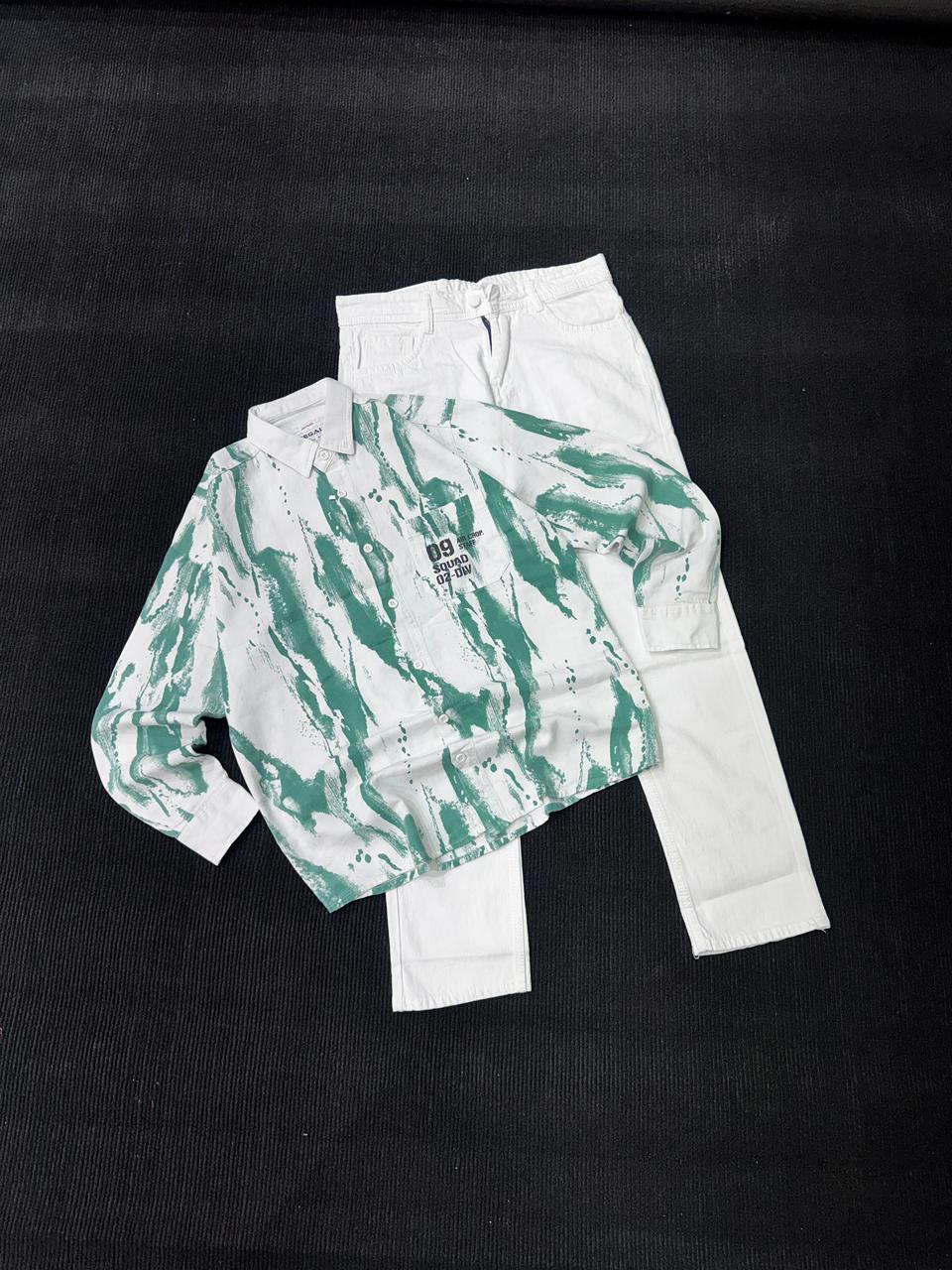 Premium Printed Shirt & Pant Combo Set