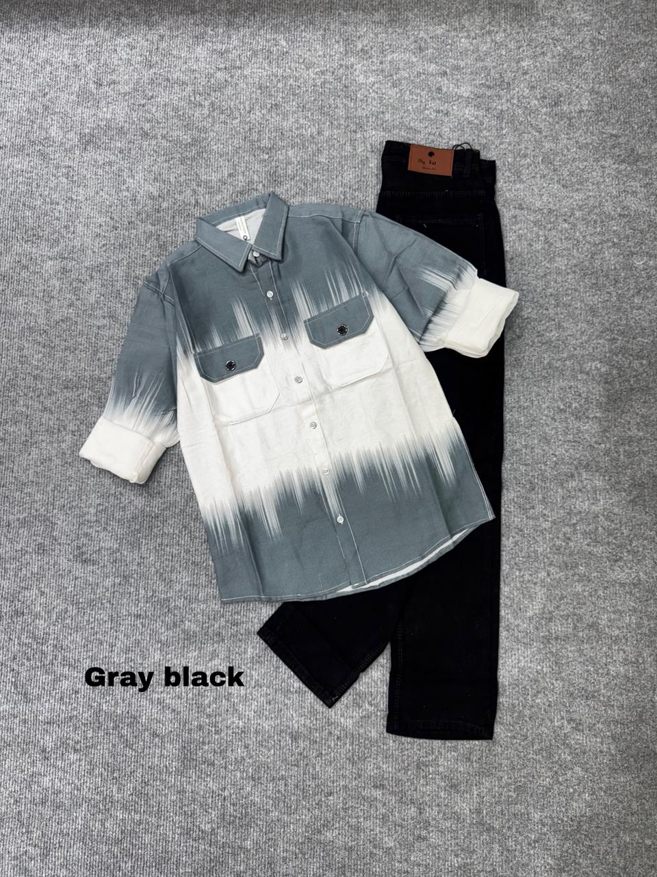 Fusion Fade Shirt-ii  & Denim Combo