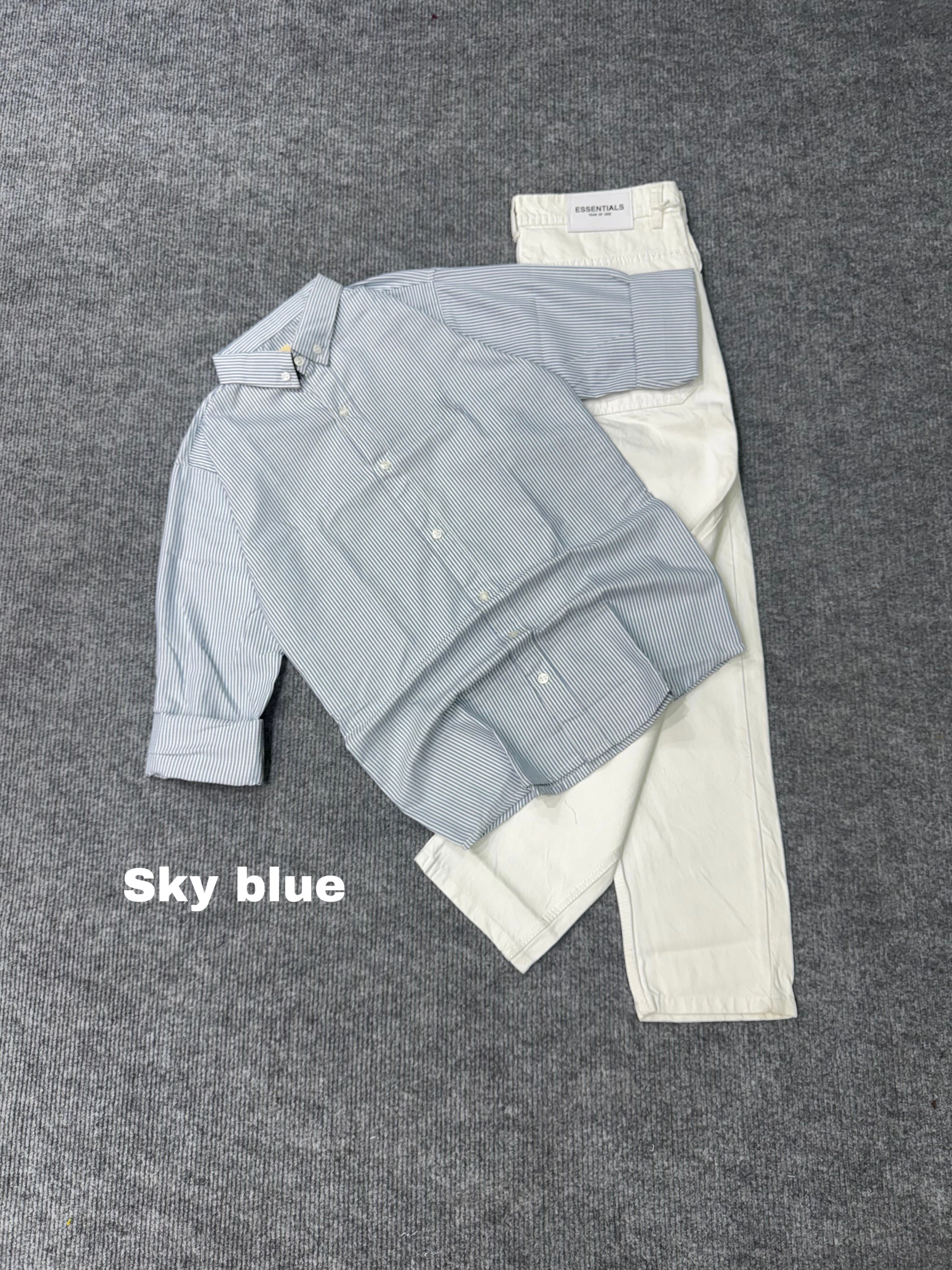 Striped Shirts / White Pant combo