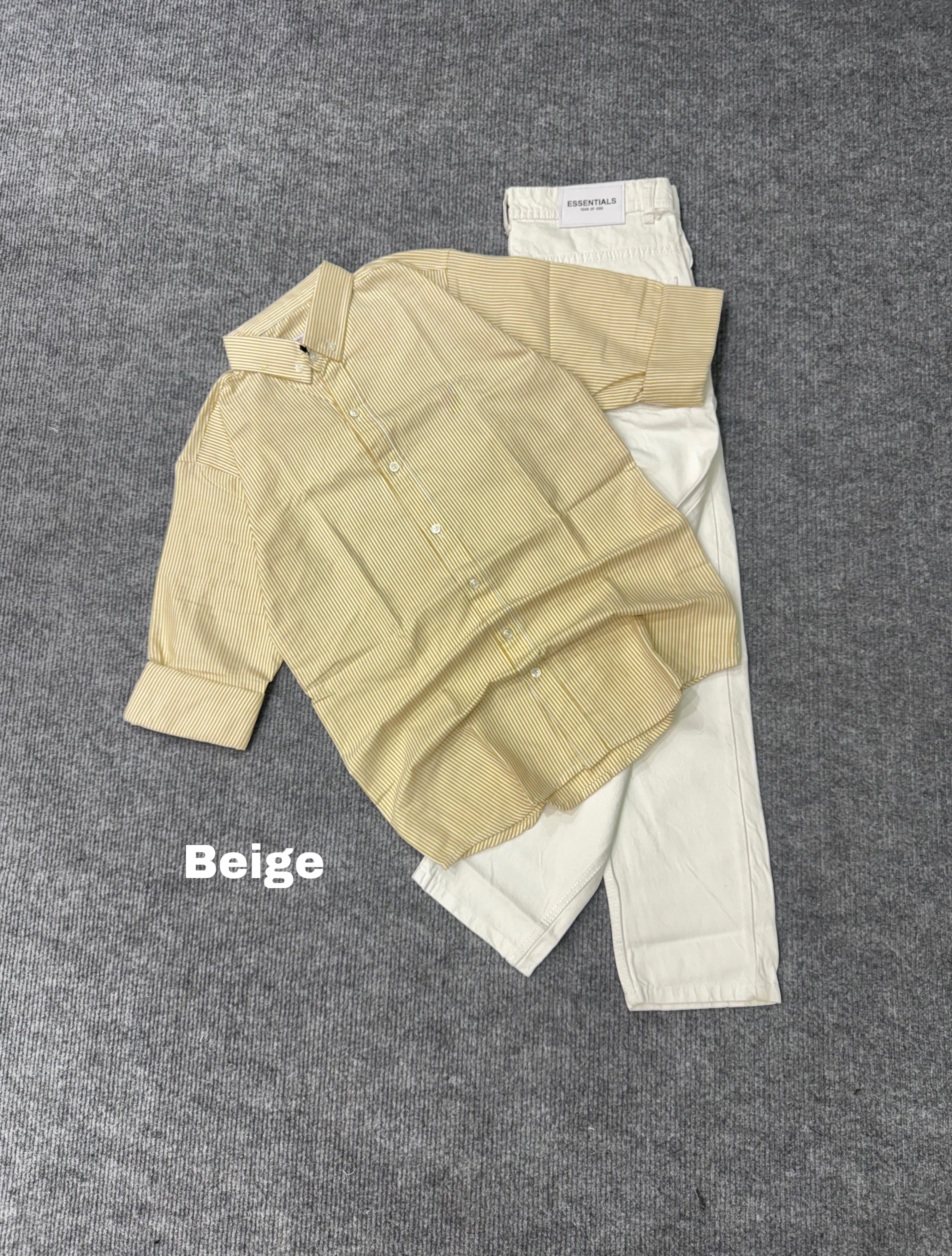 Striped Shirts / White Pant combo