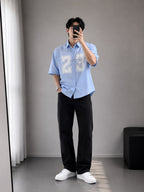 Boxy Lose Outfit Shirt & baggy Combo