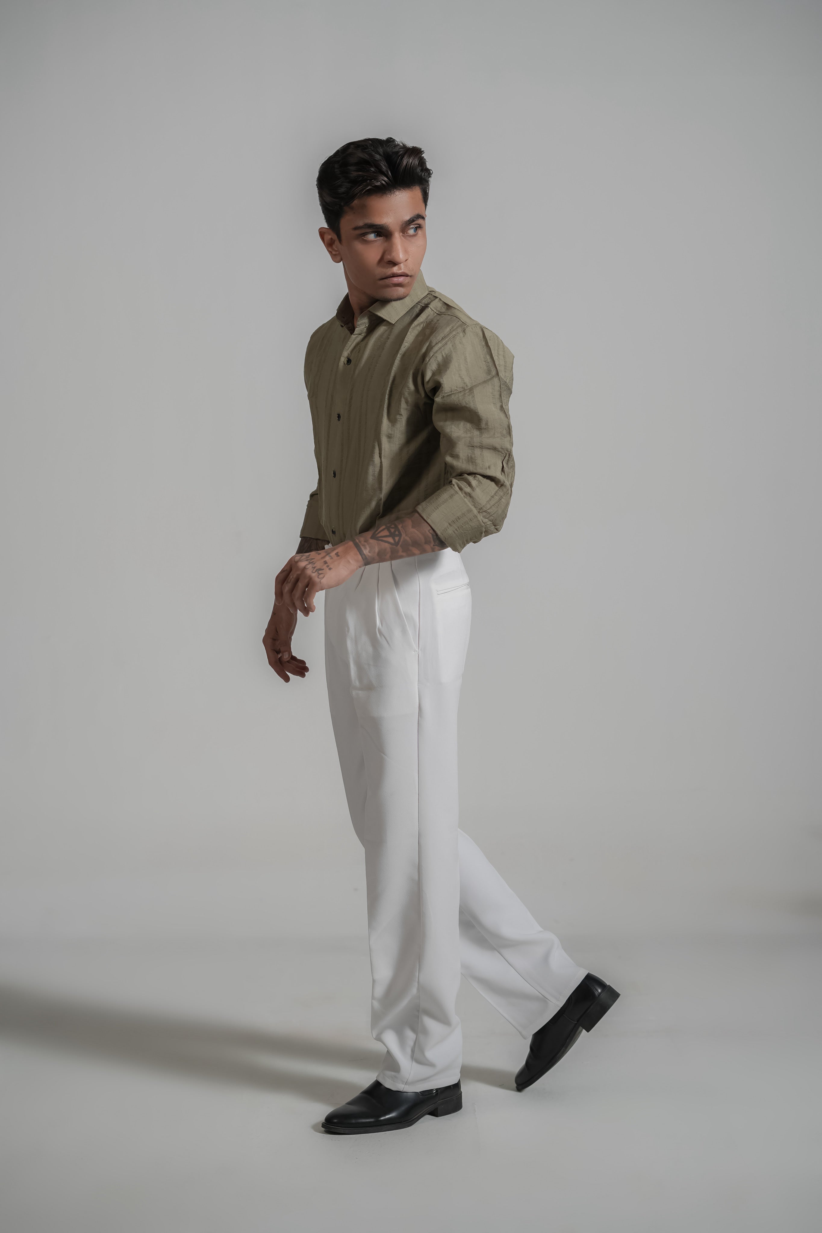 Textured Blend shirt & trouser