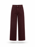 Imperial Wide Leg Jeans – Burgundy Wash