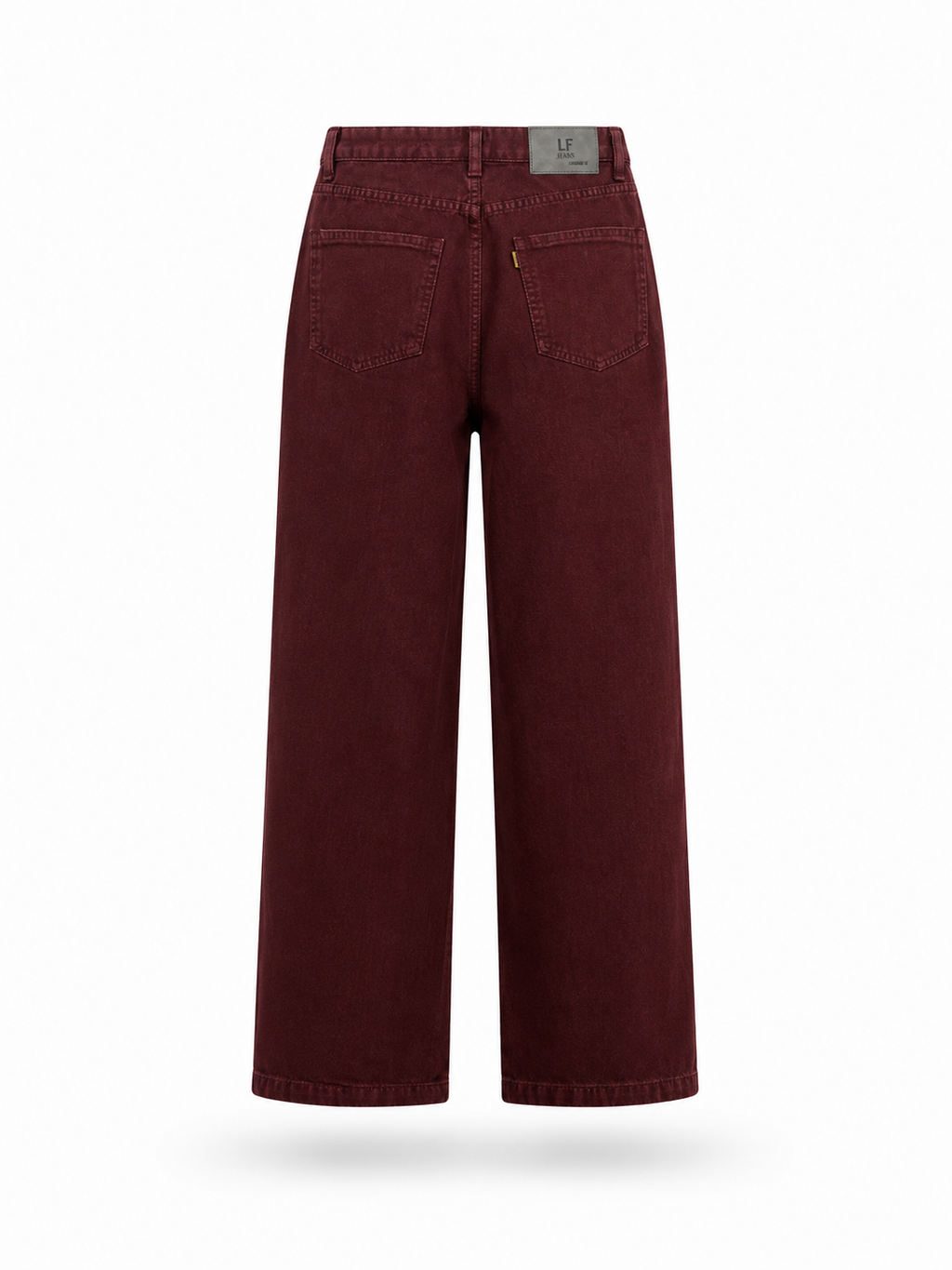 Imperial Wide Leg Jeans – Burgundy Wash