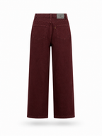 Imperial Wide Leg Jeans – Burgundy Wash