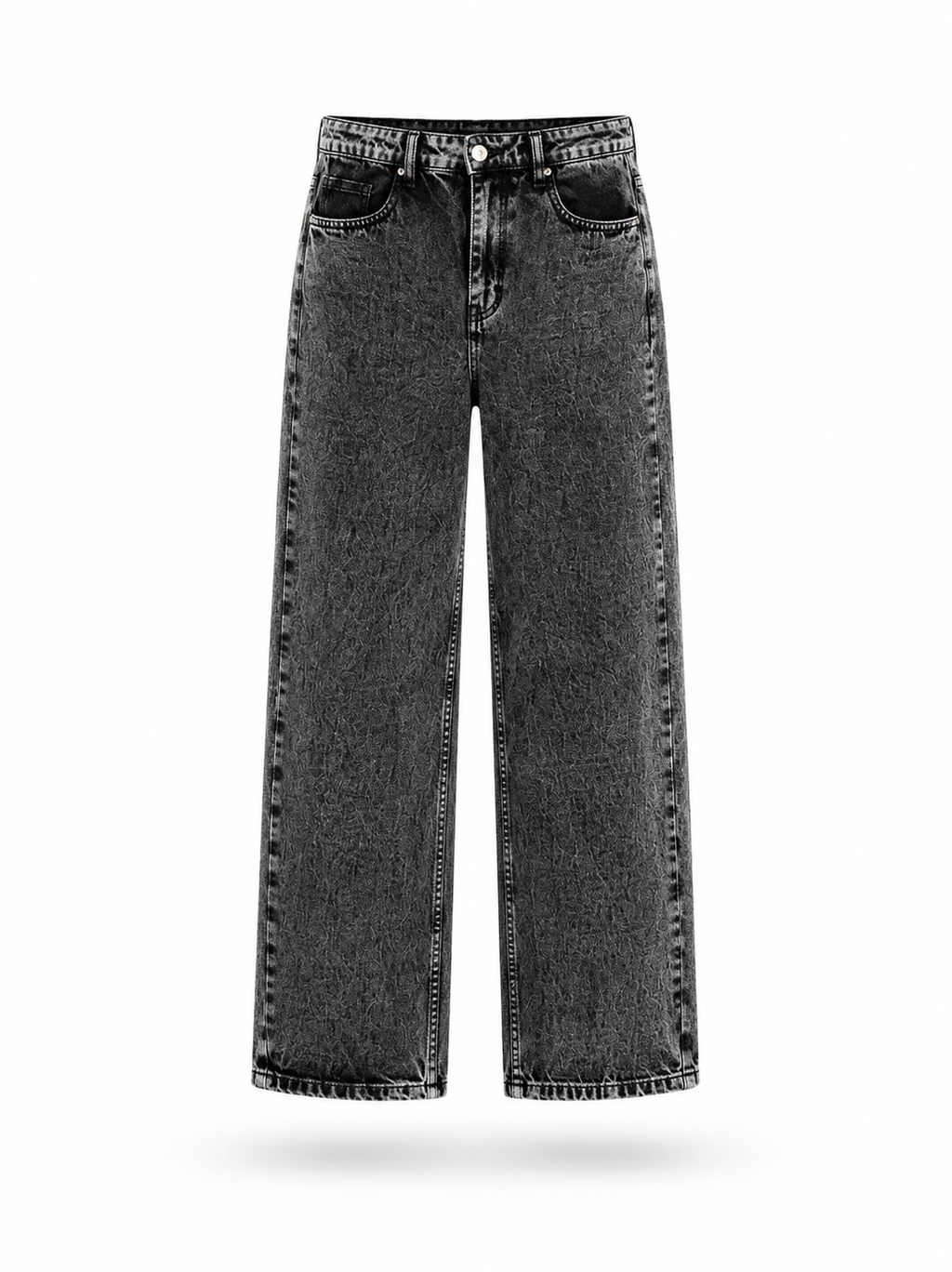 Phantom Wide Leg Jeans – Charcoal Wash