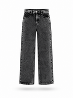 Phantom Wide Leg Jeans – Charcoal Wash