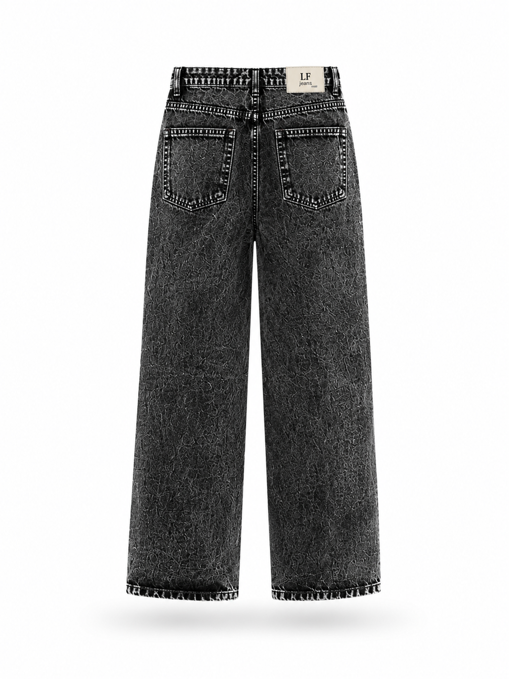 Phantom Wide Leg Jeans – Charcoal Wash