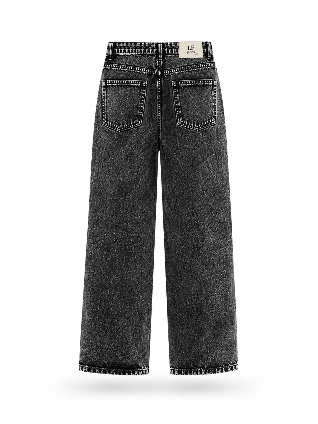 Phantom Wide Leg Jeans – Charcoal Wash
