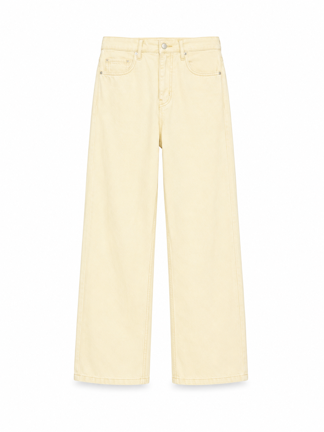 Buttercream Wide Leg Jeans