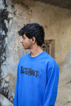 Azure Calm Combo  (Blue sweatshirt + beige pants)