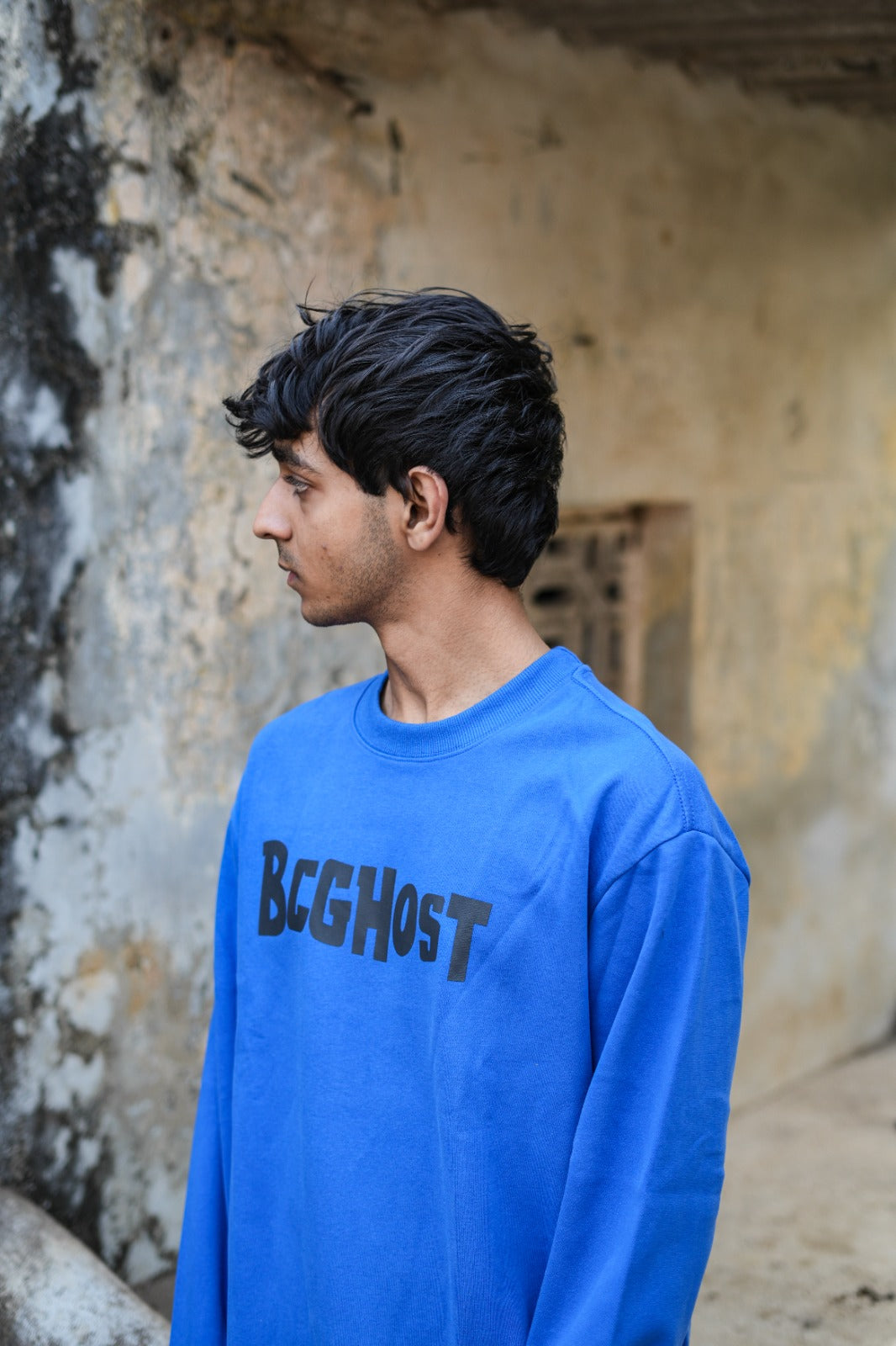 Azure Calm Combo  (Blue sweatshirt + beige pants)