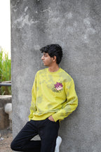 Acid Moss Combo (Green tie-dye sweatshirt + black jeans)