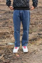 Midnight Indigo Combo  (Black sweatshirt + blue jeans)