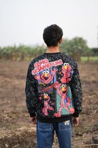 Midnight Indigo Combo  (Black sweatshirt + blue jeans)