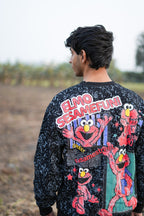 Midnight Indigo Combo  (Black sweatshirt + blue jeans)