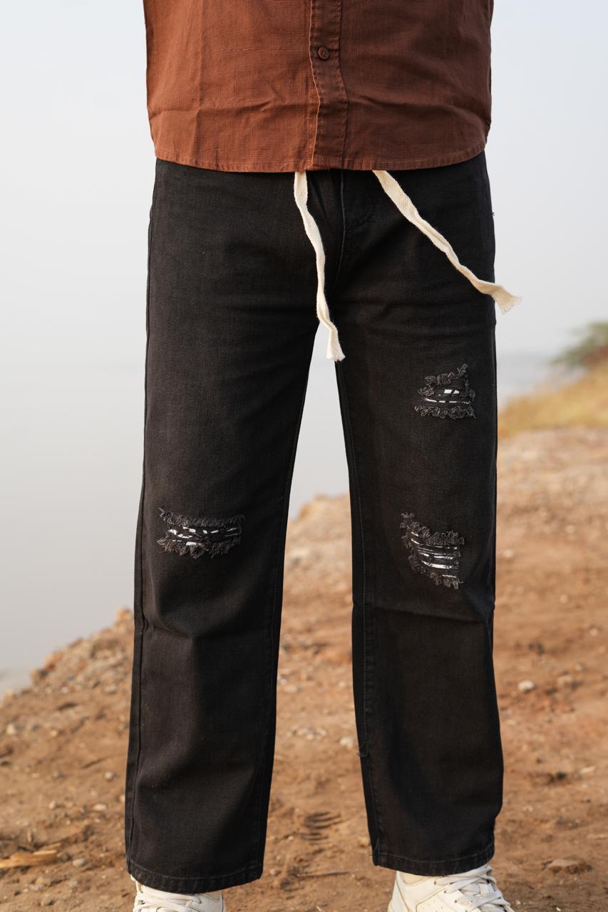 Midnight Drift Denim Joggers