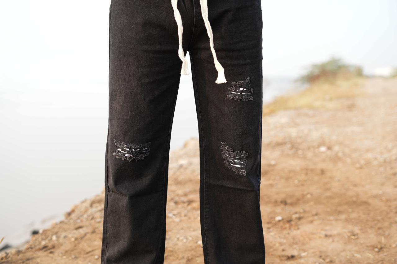 Midnight Drift Denim Joggers