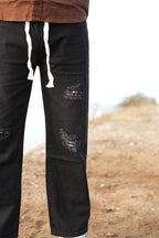 Midnight Drift Denim Joggers