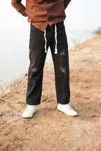 Midnight Drift Denim Joggers