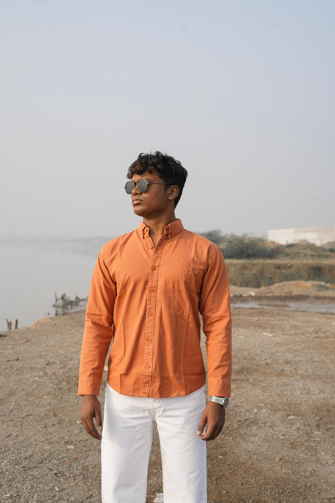 Sunset Edge Combo – Orange & White