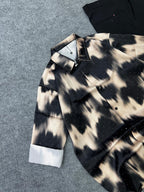 Midnight Marble Shirt & Black Trouser Combo