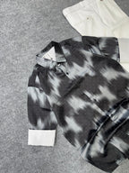 Shadow Wave Shirt & Ivory Trouser Combo