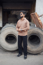 Rust Edge Dual-Pocket Shirt