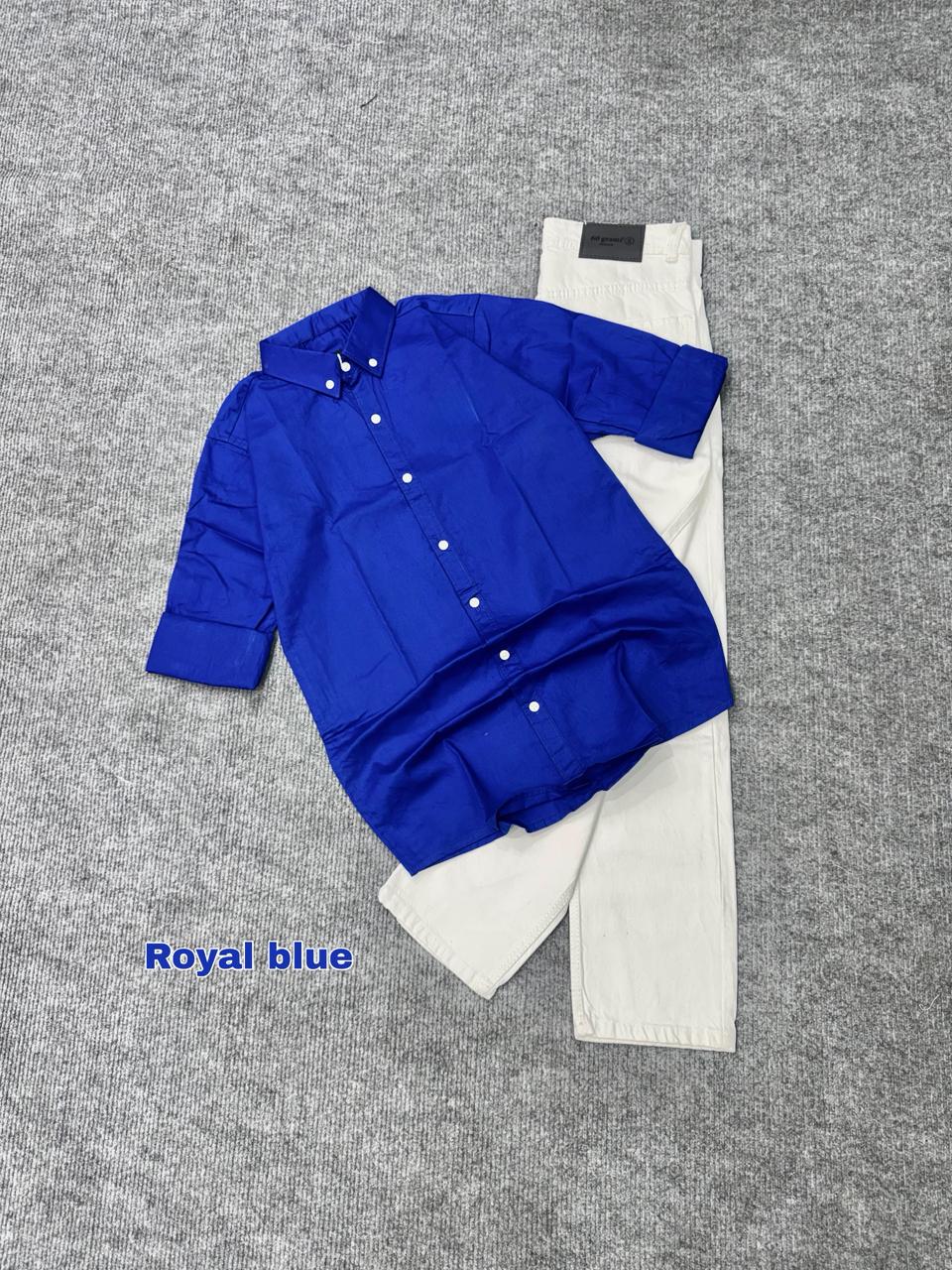 Premium Solid Statement Shirt & Denim Combo