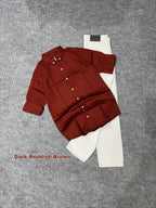 Premium Solid Statement Shirt & Denim Combo