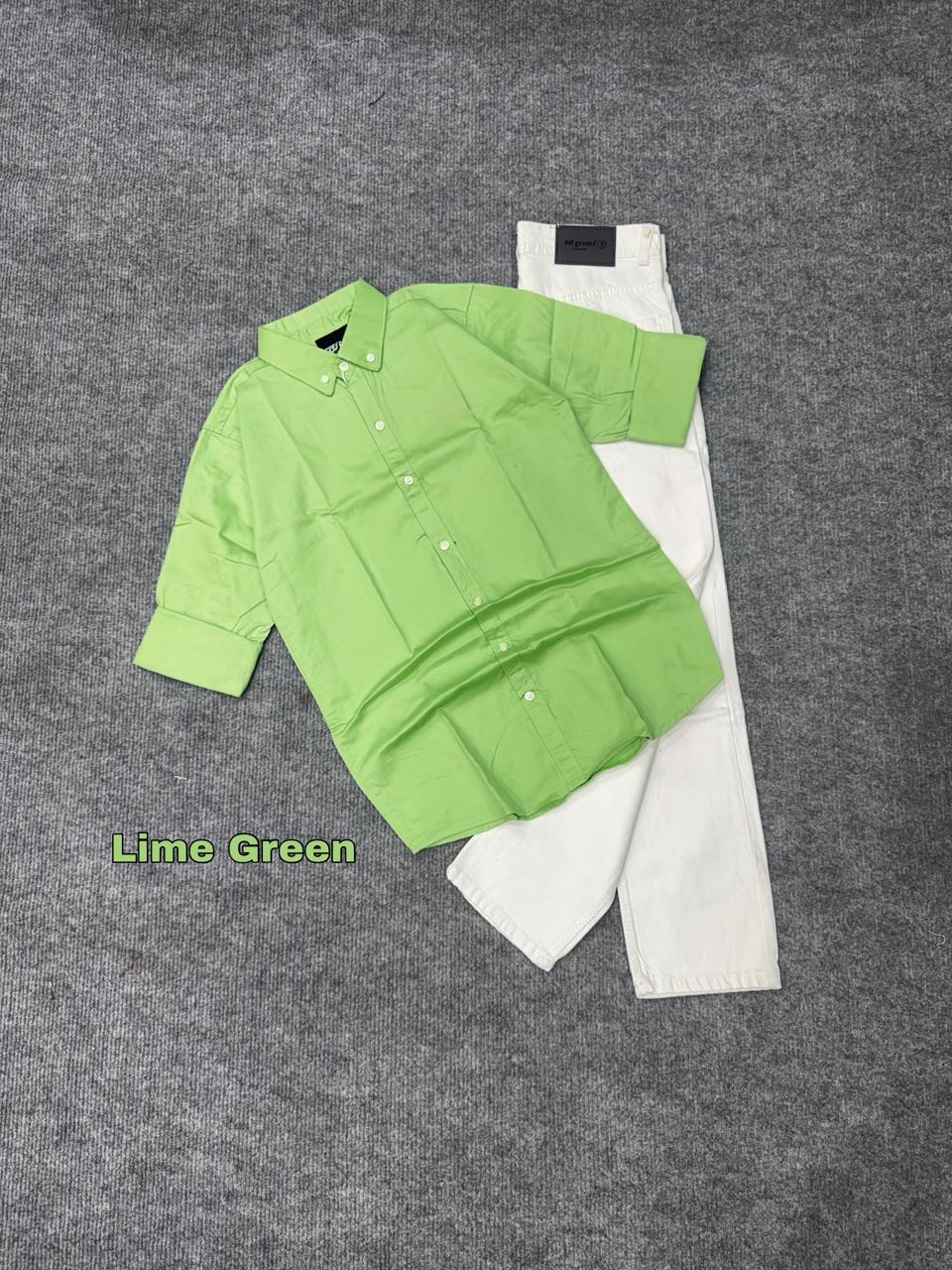 Premium Solid Statement Shirt & Denim Combo