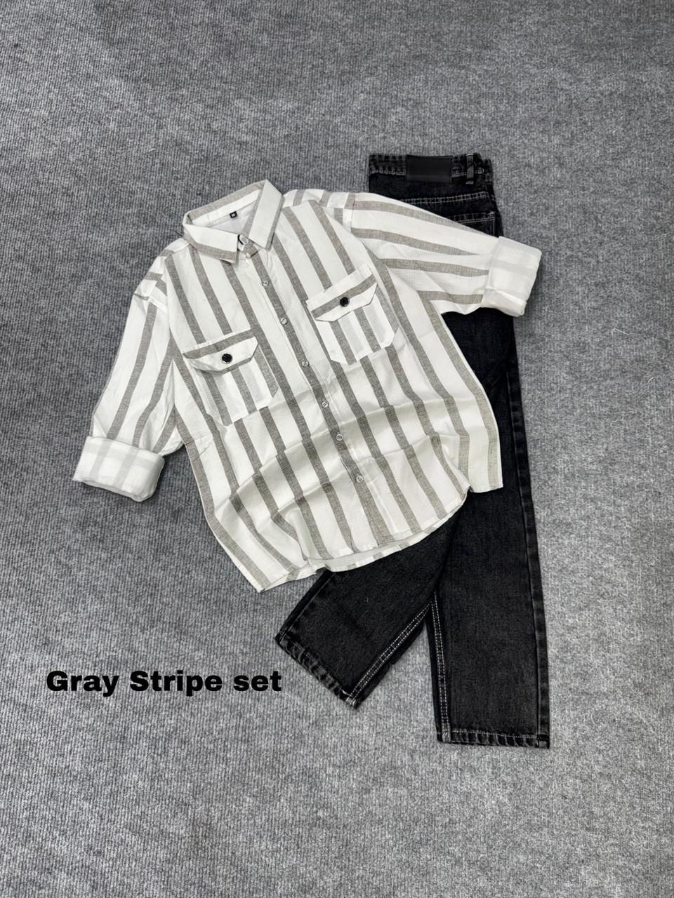 Premium Patterned Shirt & Denim Combo Collection