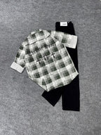 Chrome Cross Check Shirt & Denim Combo