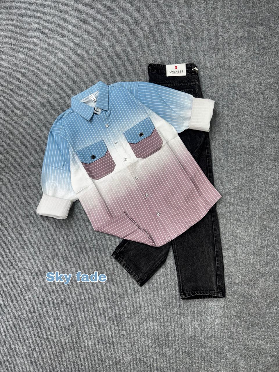 Fusion Fade Shirt-ii  & Denim Combo