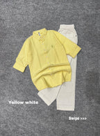 Breeze Linen Combo White pent Set