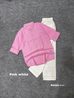 Breeze Linen Combo White pent Set