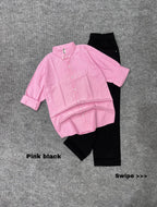 Breeze Linen Combo Black pent Set