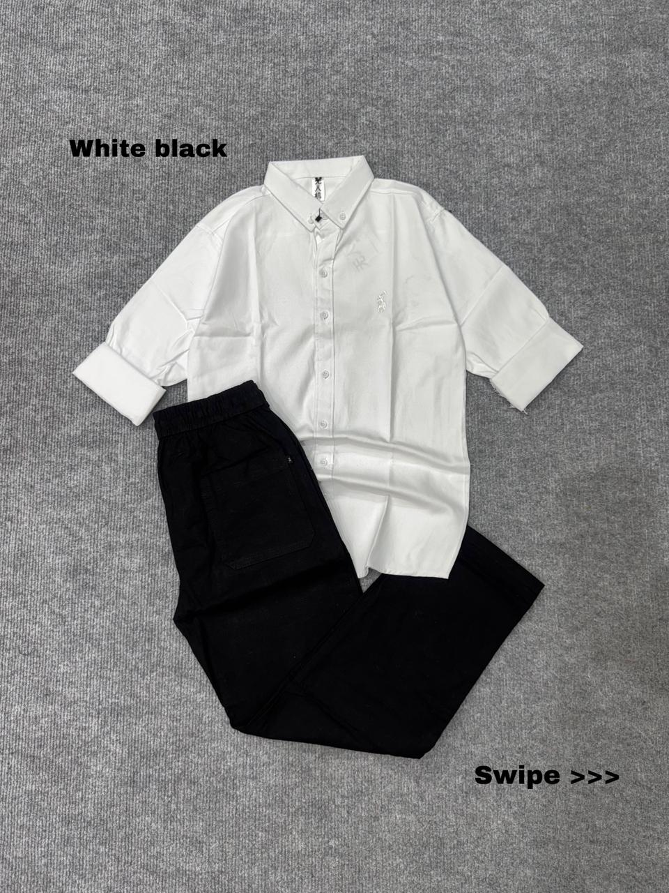 Breeze Linen Combo Black pent Set