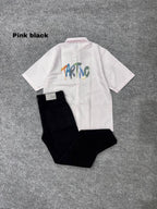 Lining Boxy Shirt & Black Pant Outfit