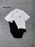 Lining Boxy Shirt & Black Pant Outfit
