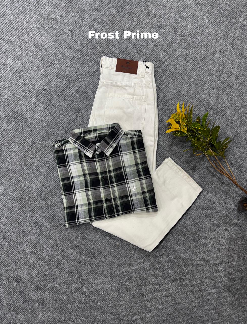 Classic Check Shirt & Denim Combo