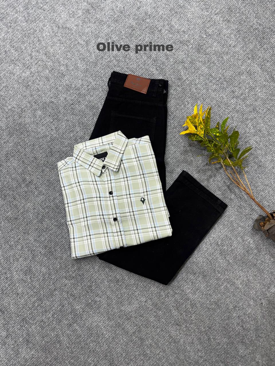 Classic Check Shirt & Denim Combo