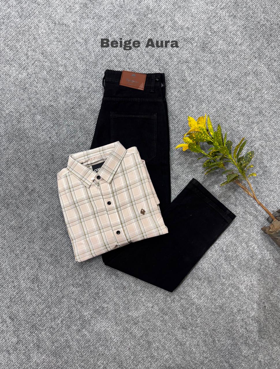 Classic Check Shirt & Denim Combo