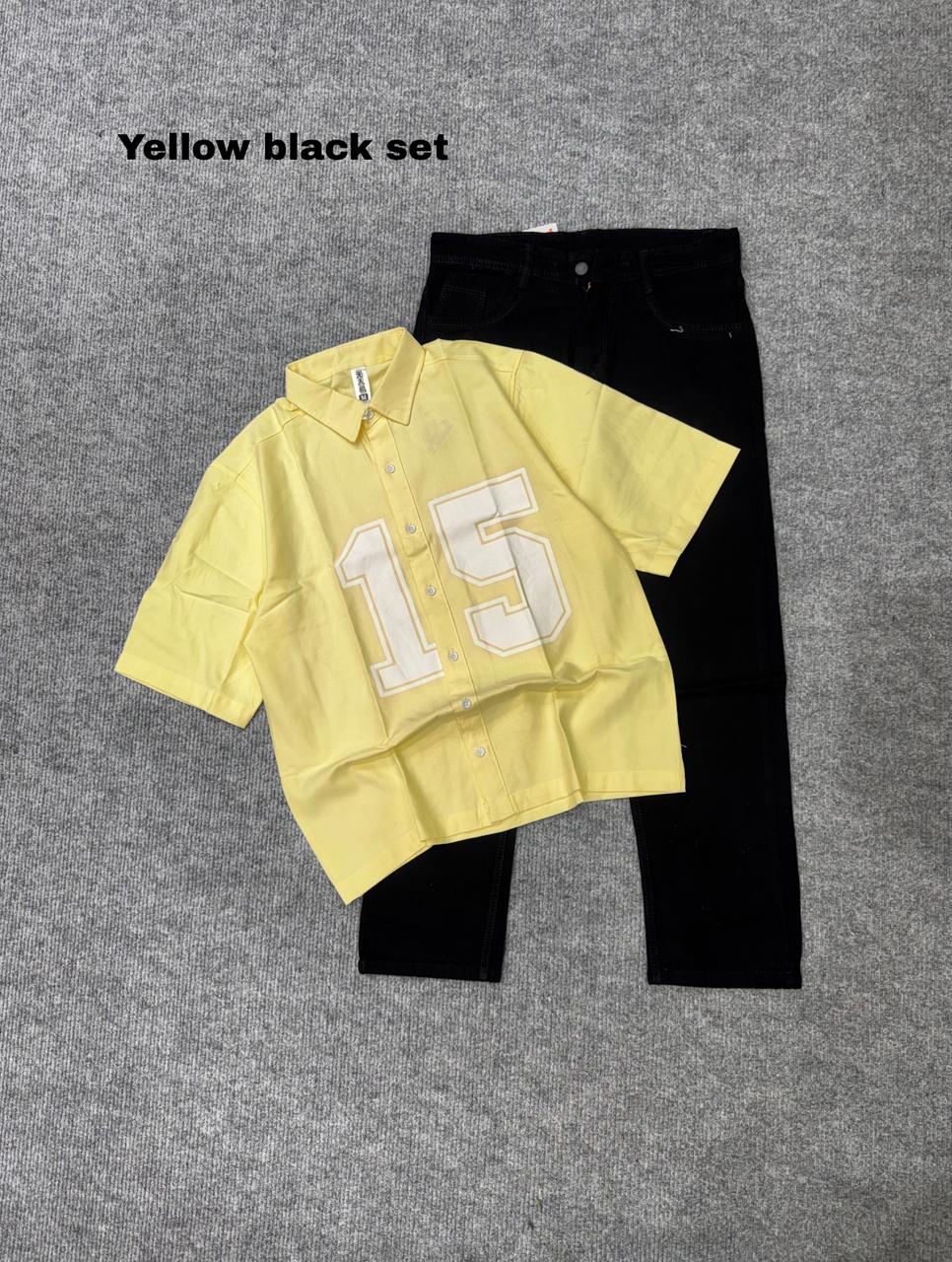 Boxy Lose Outfit Shirt & baggy Combo