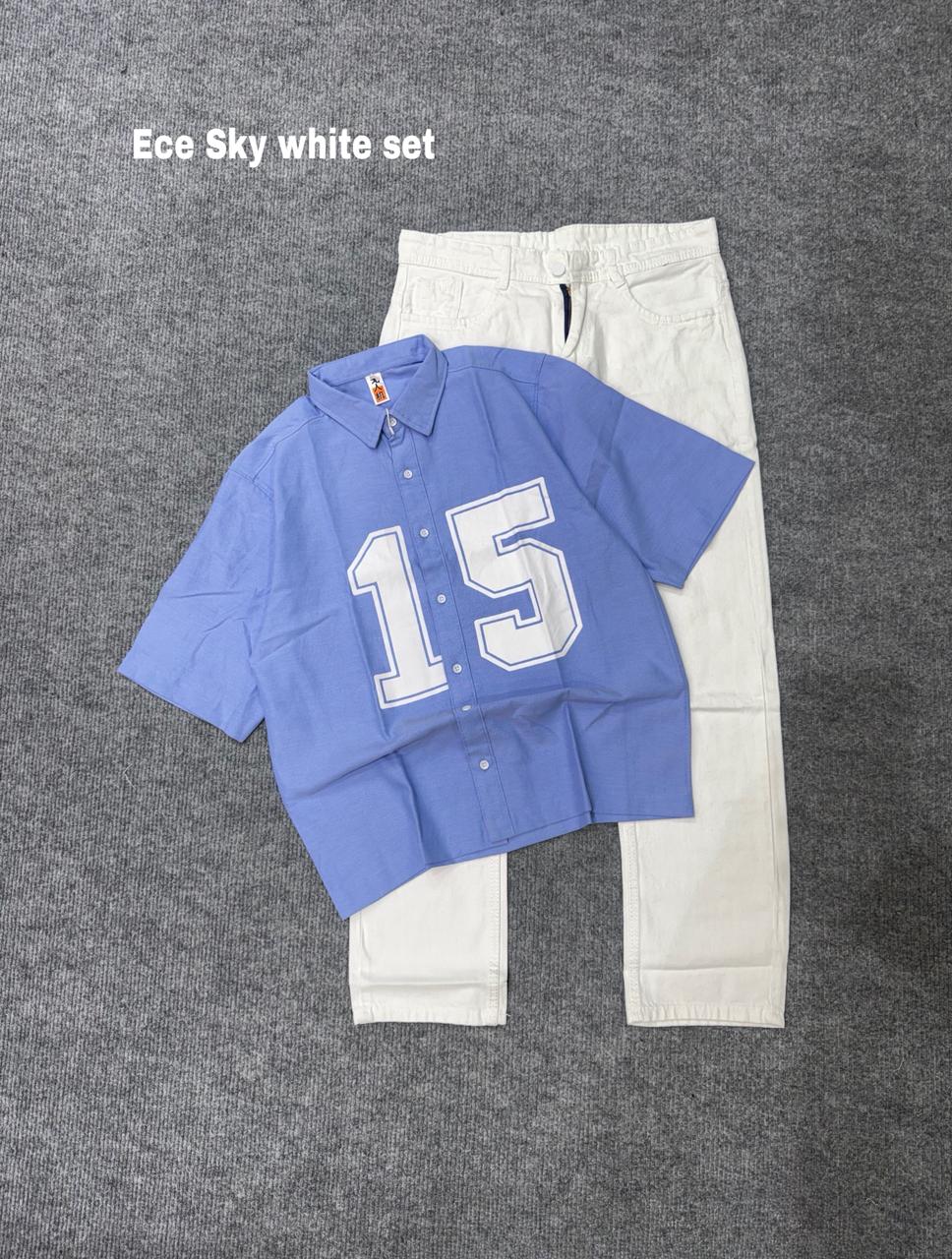 Boxy Lose Outfit Shirt & baggy Combo