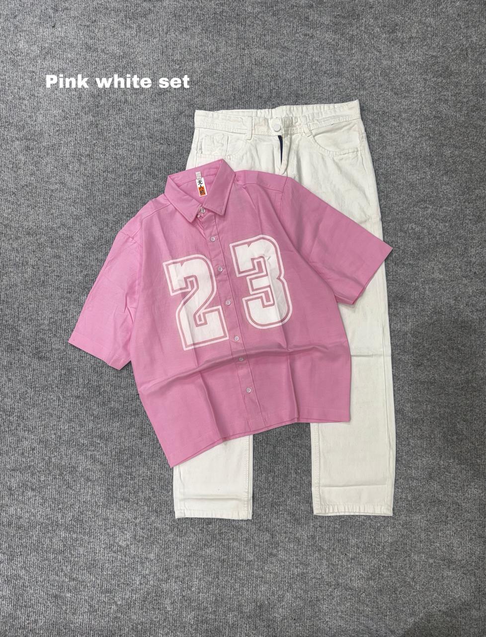 Boxy Lose Outfit Shirt & baggy Combo