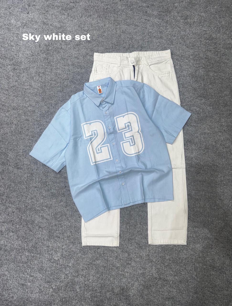 Boxy Lose Outfit Shirt & baggy Combo