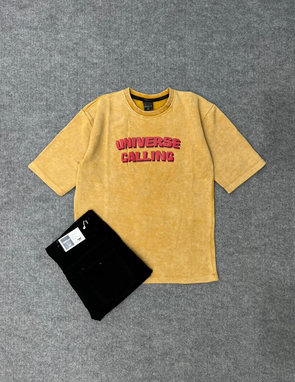 Universe Calling Oversized T-Shirt & Pant Combo