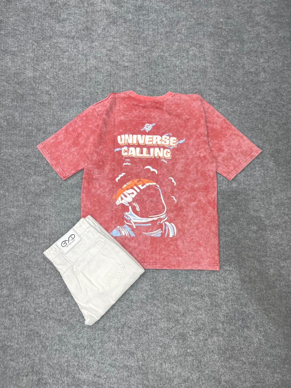Universe Calling Oversized T-Shirt & Pant Combo